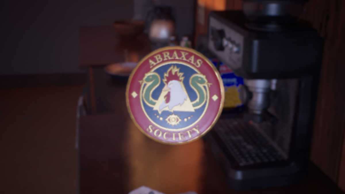 Abraxas Society pin in Life is Strange: Double Exposure