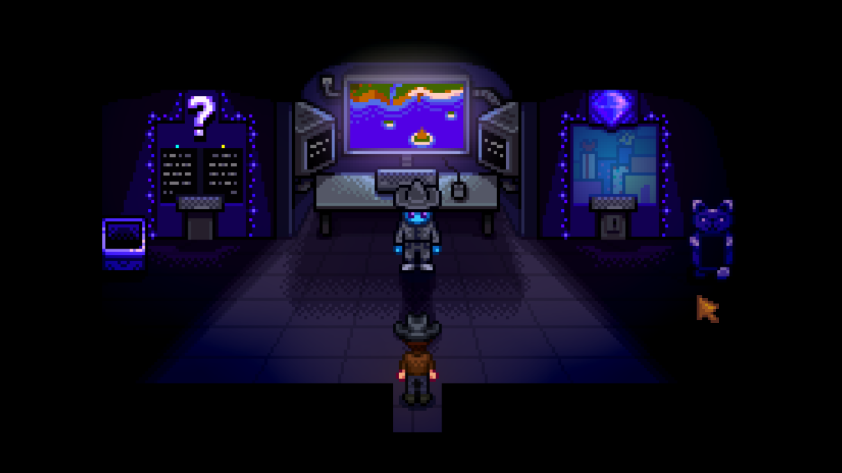 Qi's Walnut Room in Stardew Valley