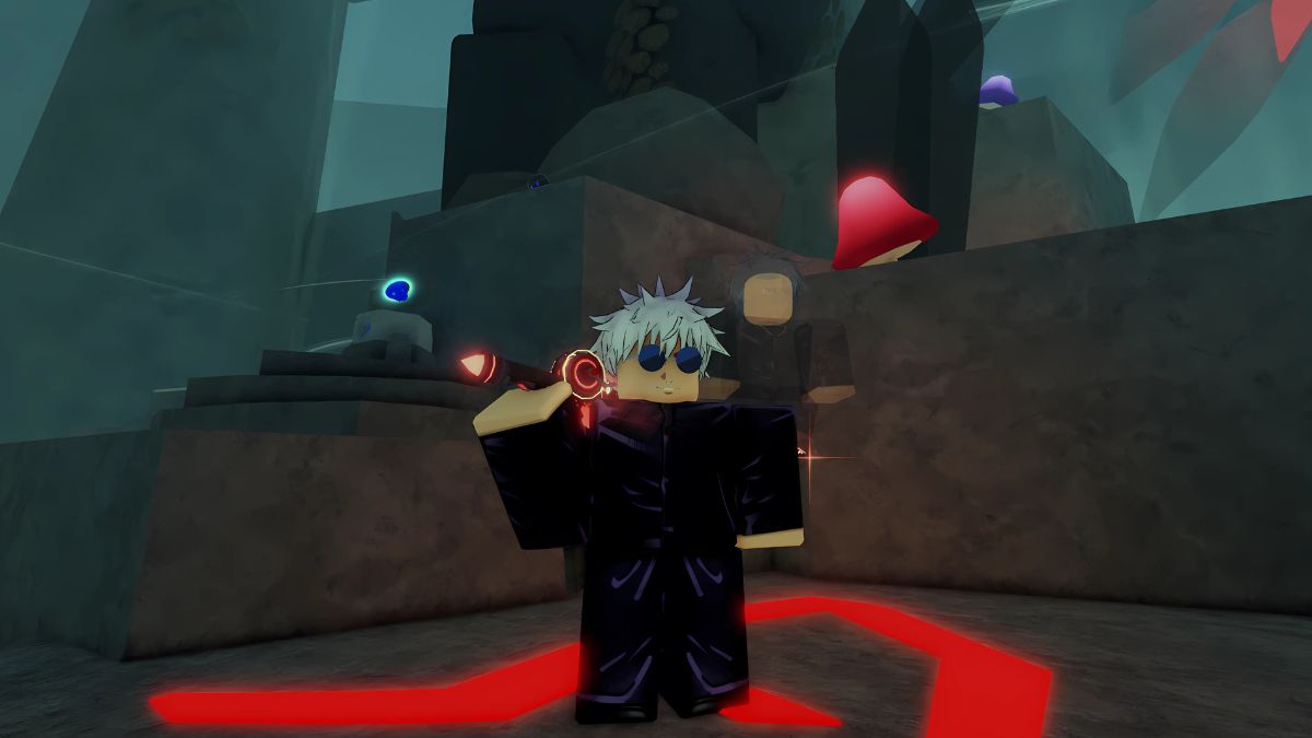 Player holding the Rod of the Depths in the Fisch Roblox experience