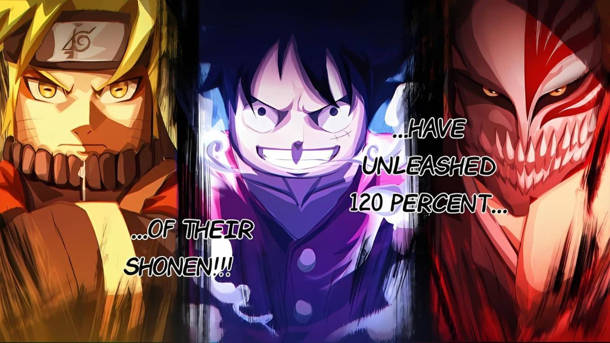 Shonen Unleashed characters with quotes