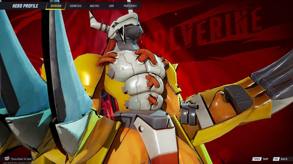 WarGreymon in Marvel Rivals.