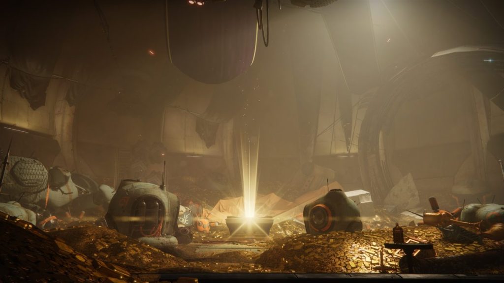 Destiny 2's Tomb of Elders chest room.