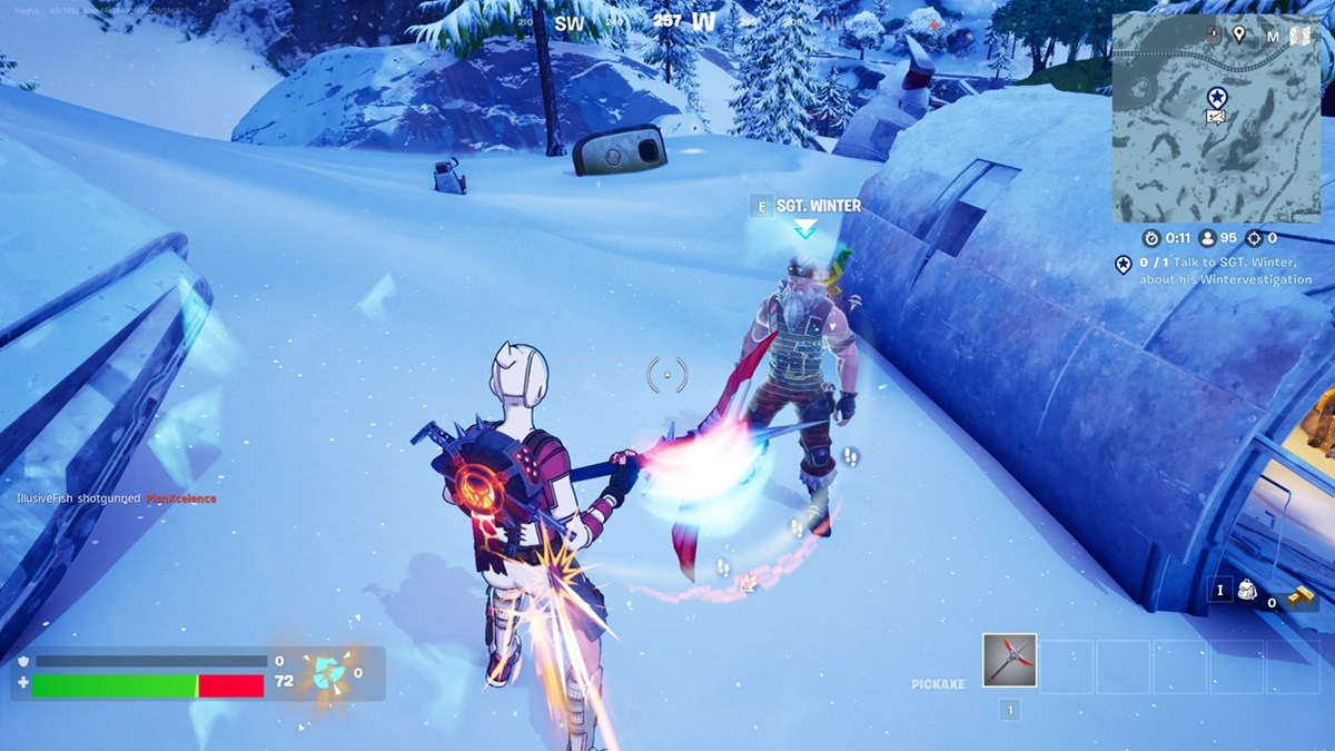 How to find Sgt. Winter in Fortnite Winterfest