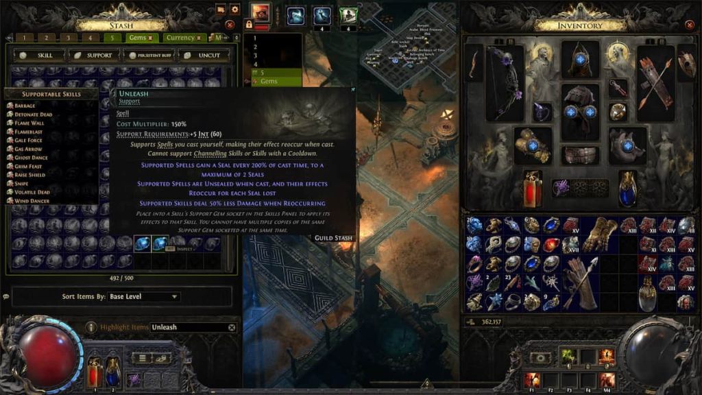 Unleash Support Gem in Path of Exile 2