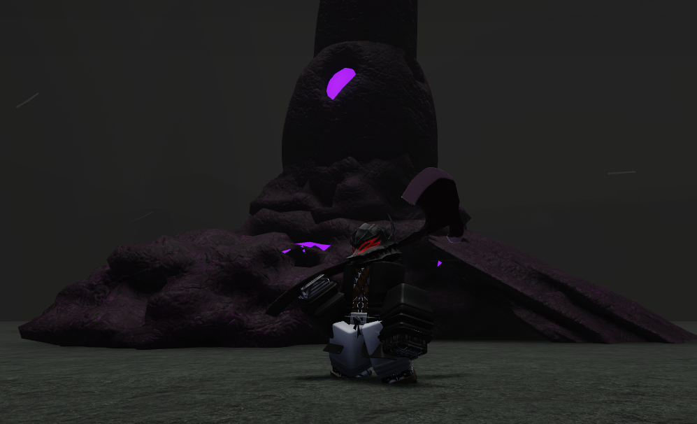 Jujutsu Infinite character is holding the Ravenous Axe