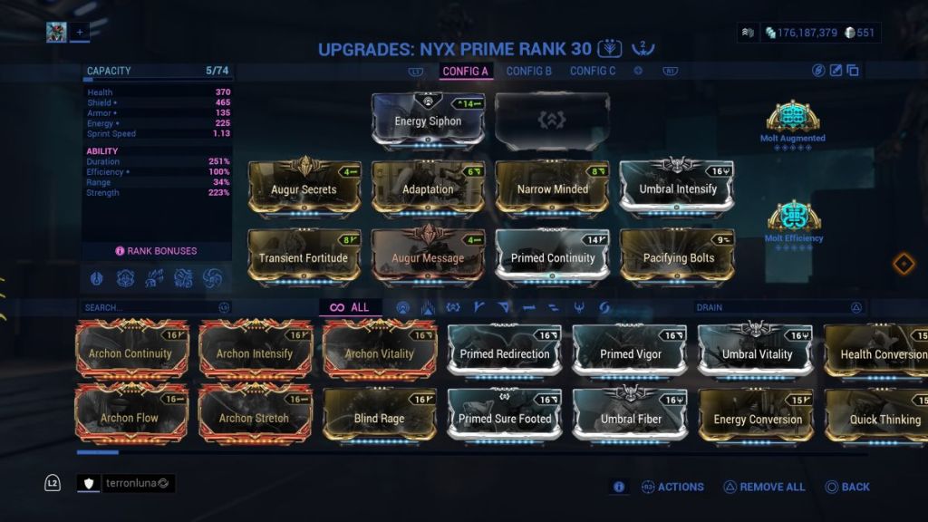 Warframe Nyx rework build