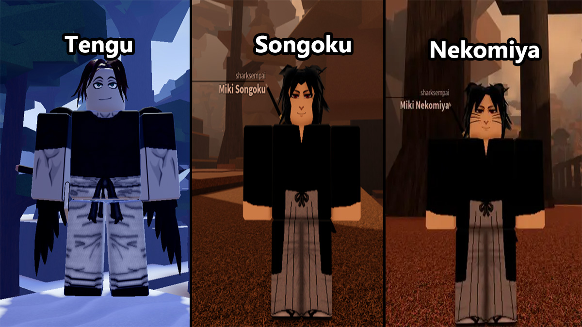 tenku, songoku, and nekomiya lineages in ninja