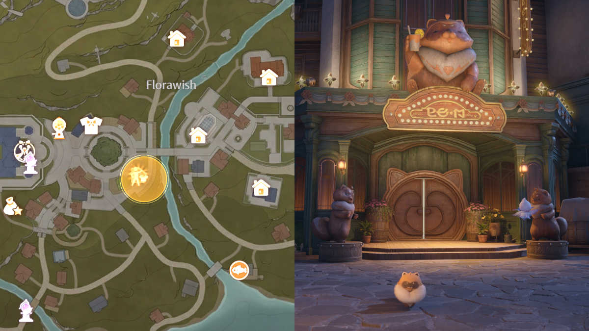 Bibcoon Bar location in Infinity Nikki