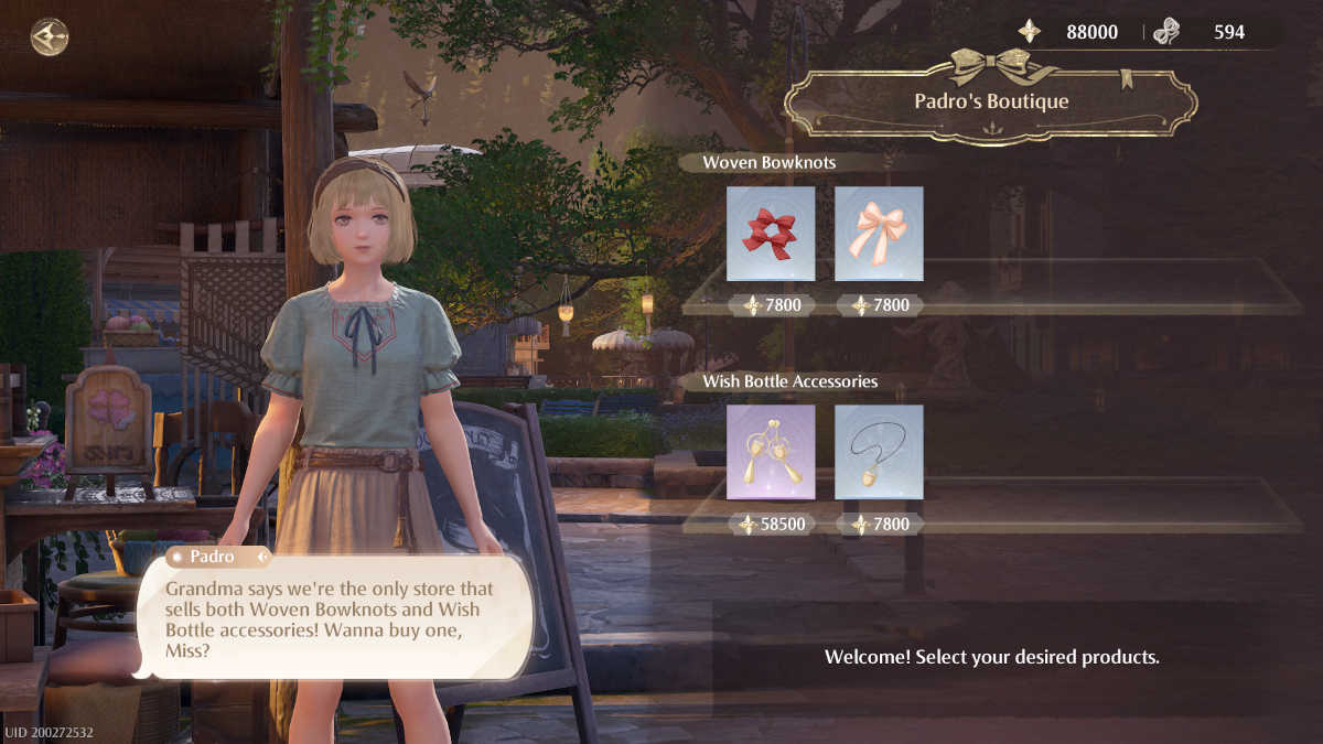 Clothing Merchants sell clothes in Infinity Nikki