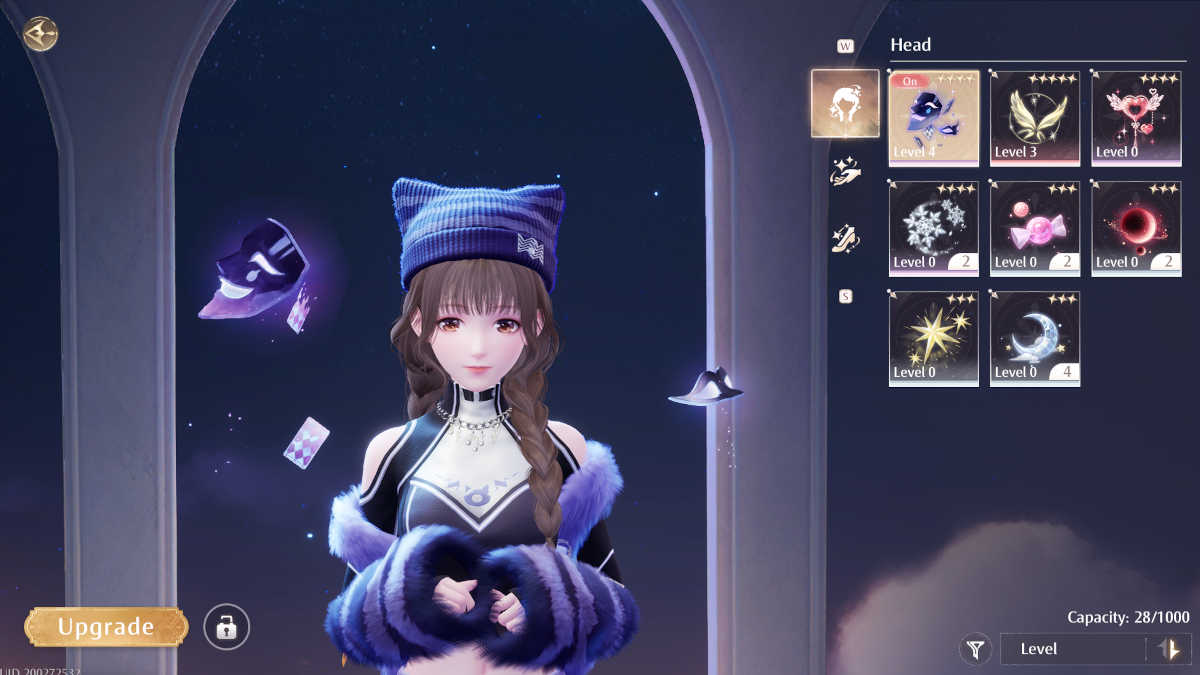 Eureka upgrade screen in Infinite Nikki