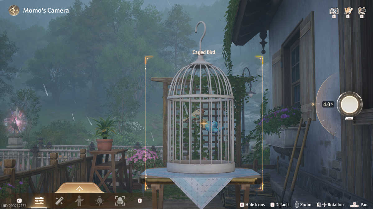 Birds in the cage in Infinity Nikki