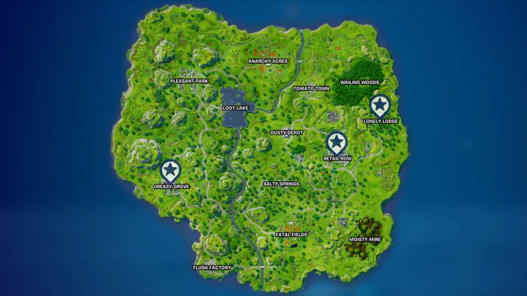 Fortnite OG fish trophy map locations