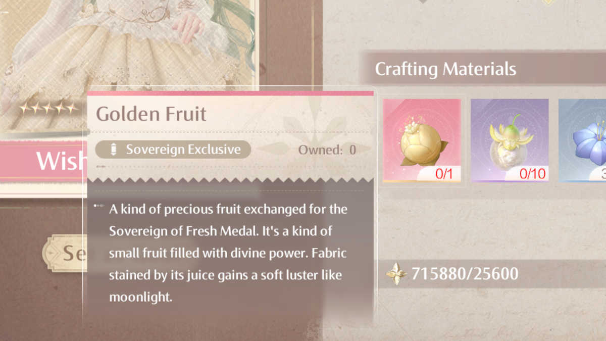 Golden Fruit in Infinity Nikki