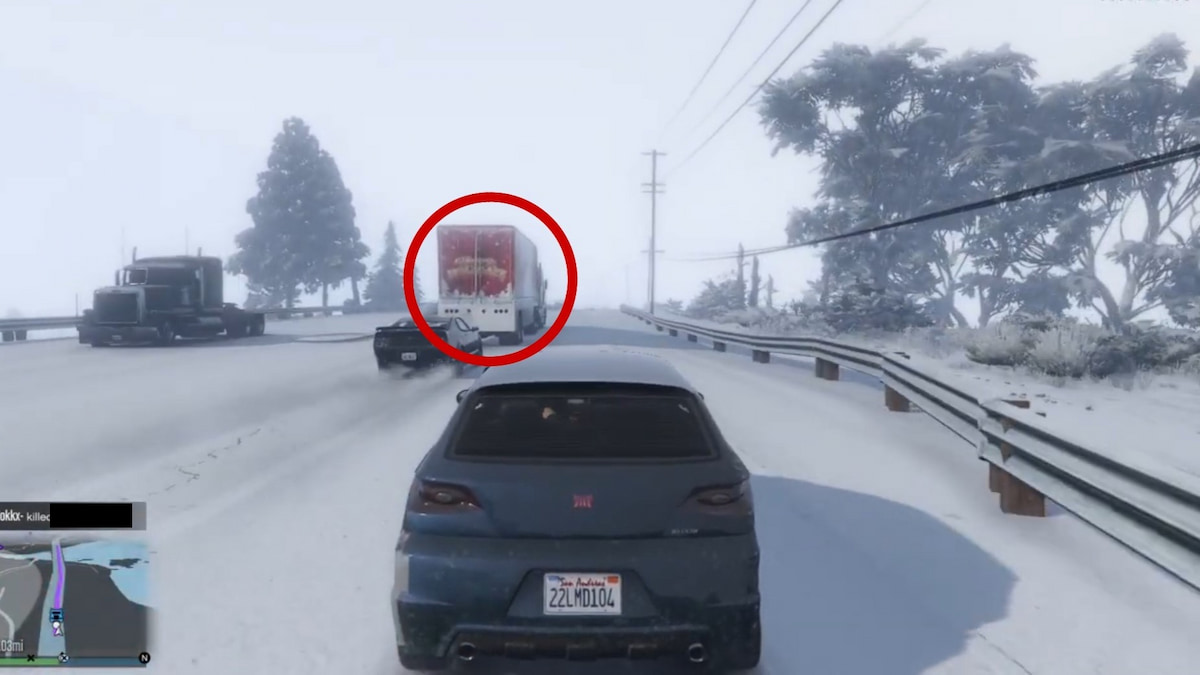 Looting Happy Holidays Hauler in GTA Online