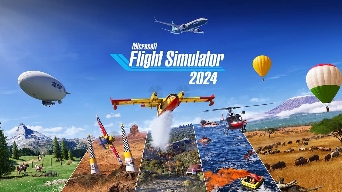 Key art for Microsoft Flight Simulator 2024