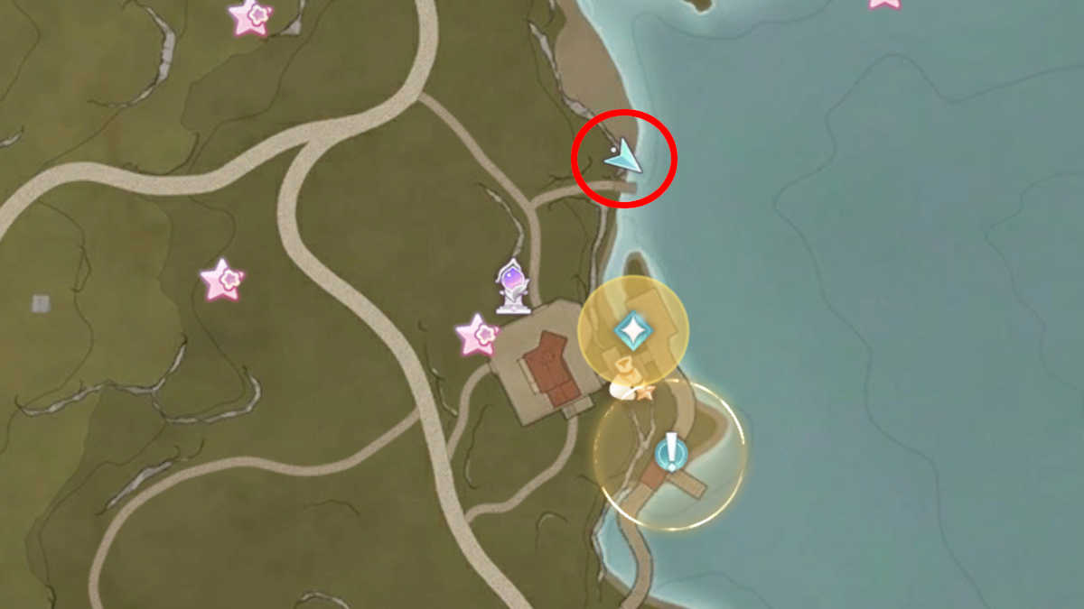 Location of the Croaker Boat to catch Pink Ribbon Eel in Infinity Nikki