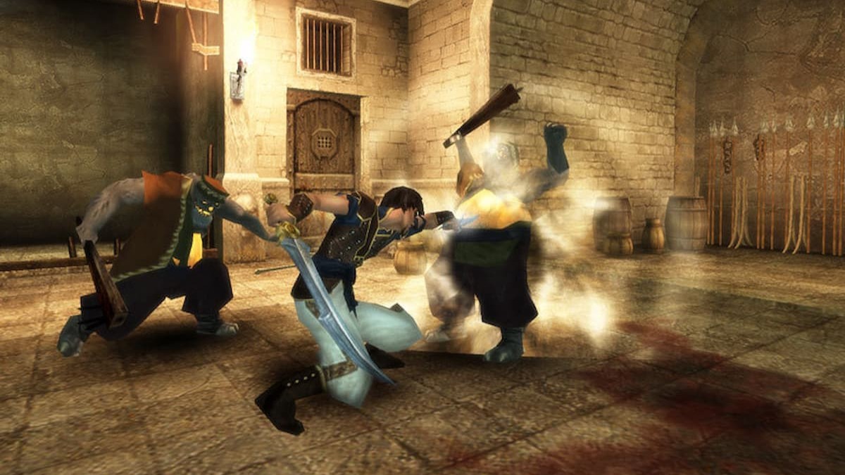 Prince fighting enemies in Prince of Persia