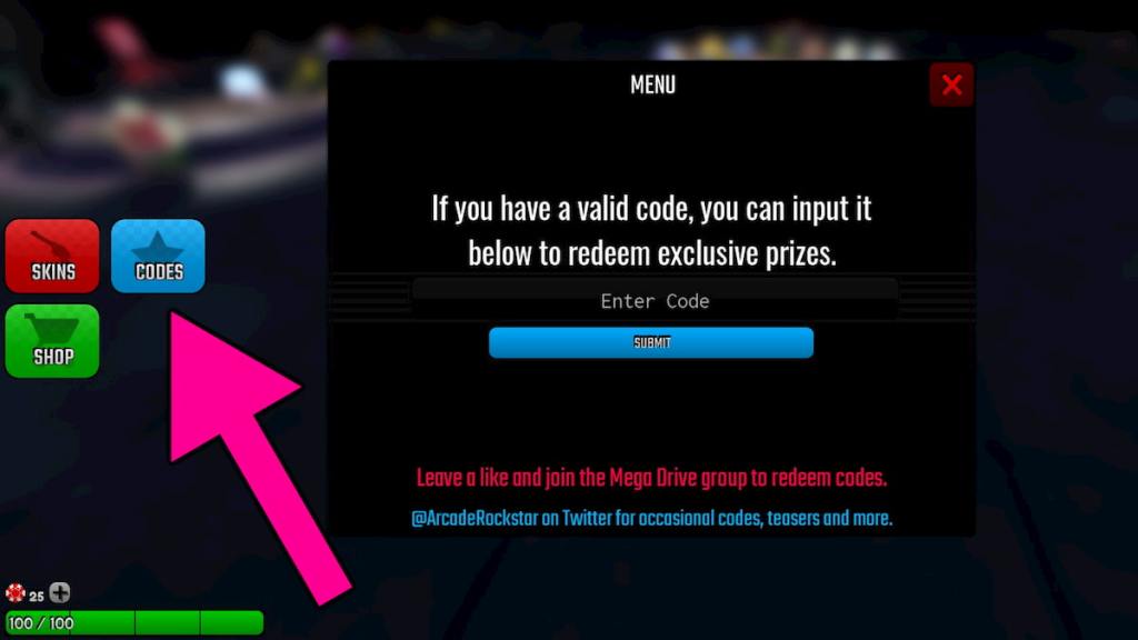 How to redeem Spindown codes.