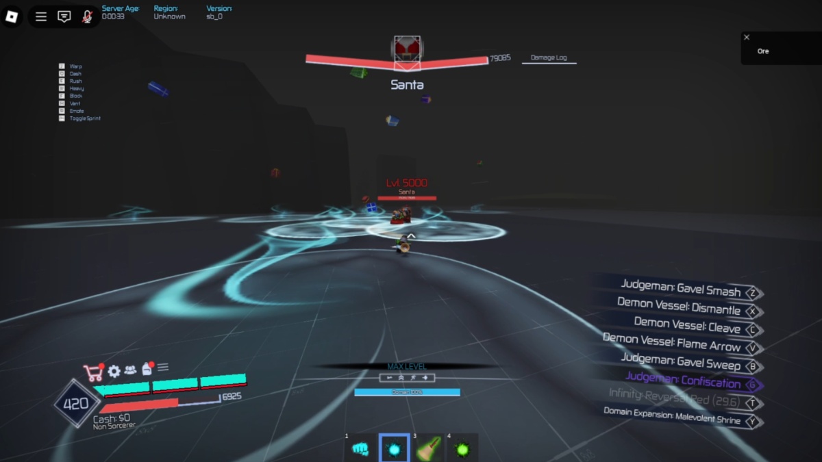 Jujutsu Infinite Santa boss