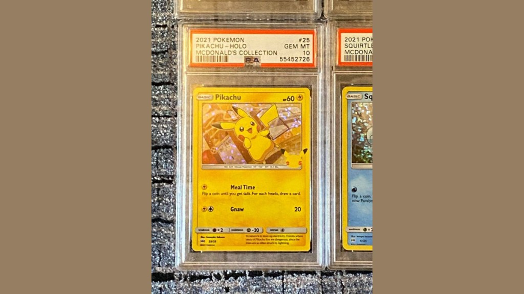 2021 Japanese McDonald’s Holo e-Card Pikachu