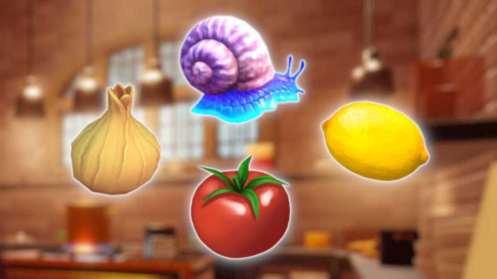 Ingredients for Conch Ceviche in Disney Dreamlight Valley