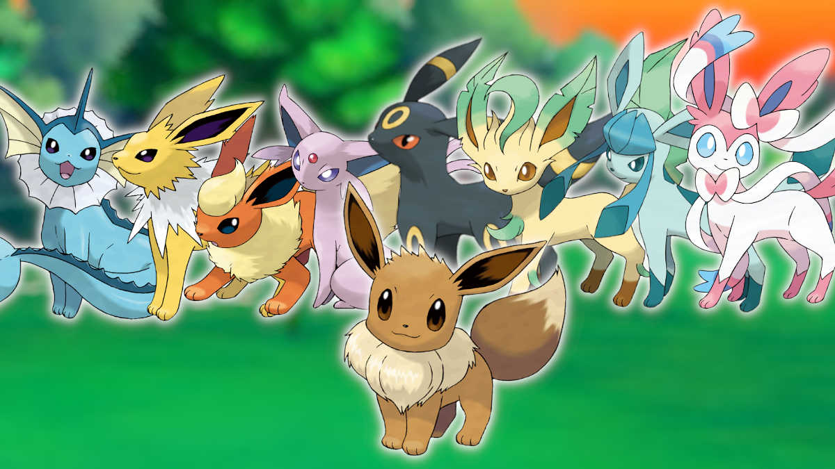 Eevee and all of her Eeveelutions