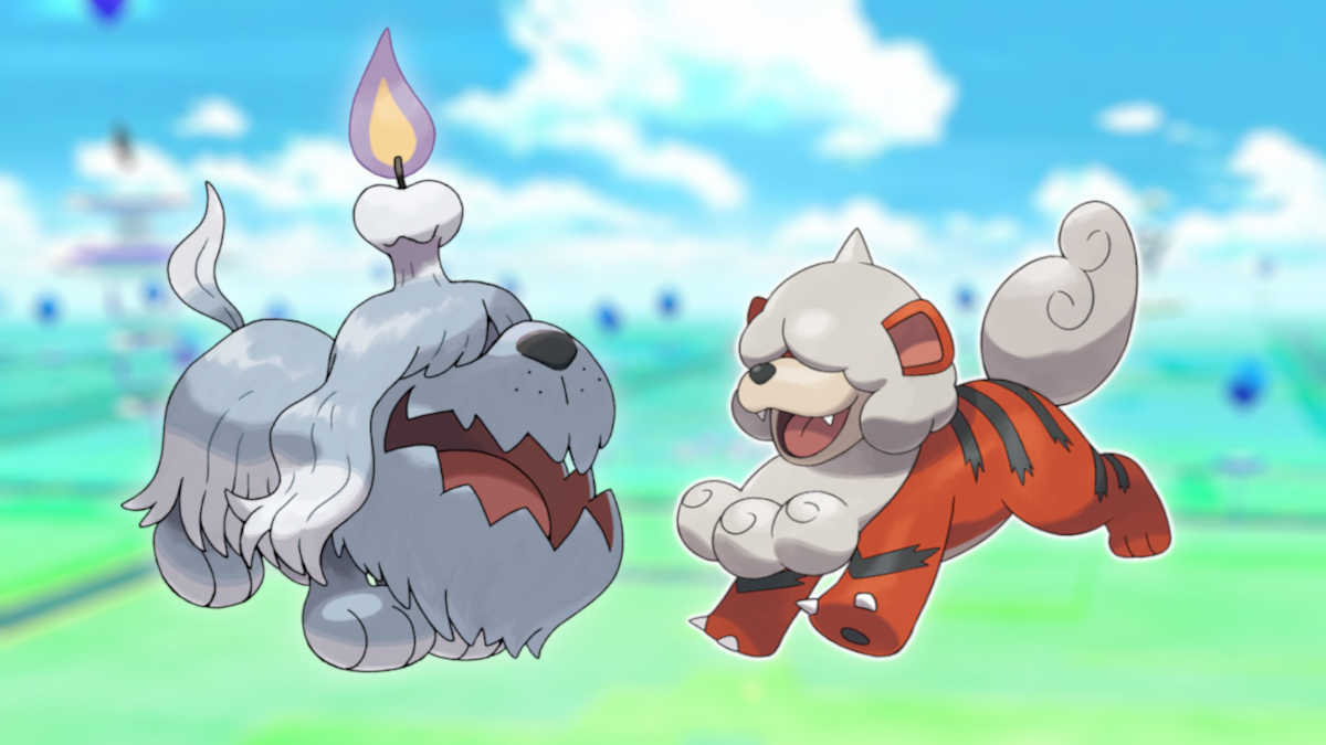 Greavard and Hisuian Growlithe in Pokémon GO