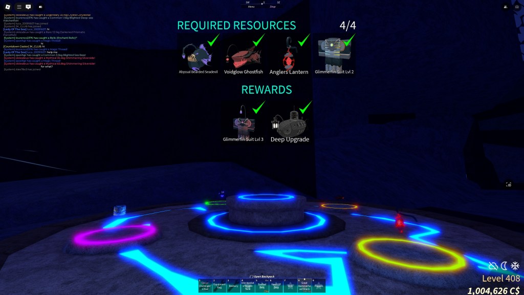 All Abyssal Zenith items required in Fisch