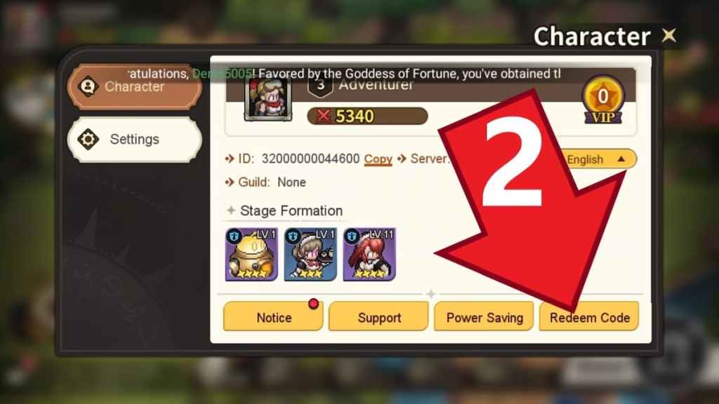 Realms of Pixel Redeem Code button