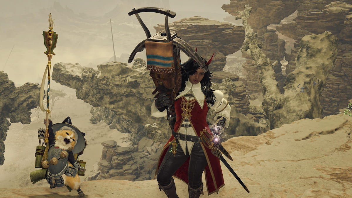 Hunter wielding a Light Bowgun