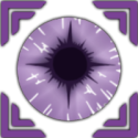 The icon for the Purple Eyes Mode skill of the Purple Eyes Clan in Ninja Time Roblox experience
