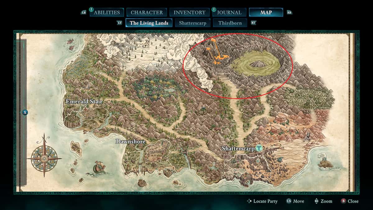 Galawain's Tusks region