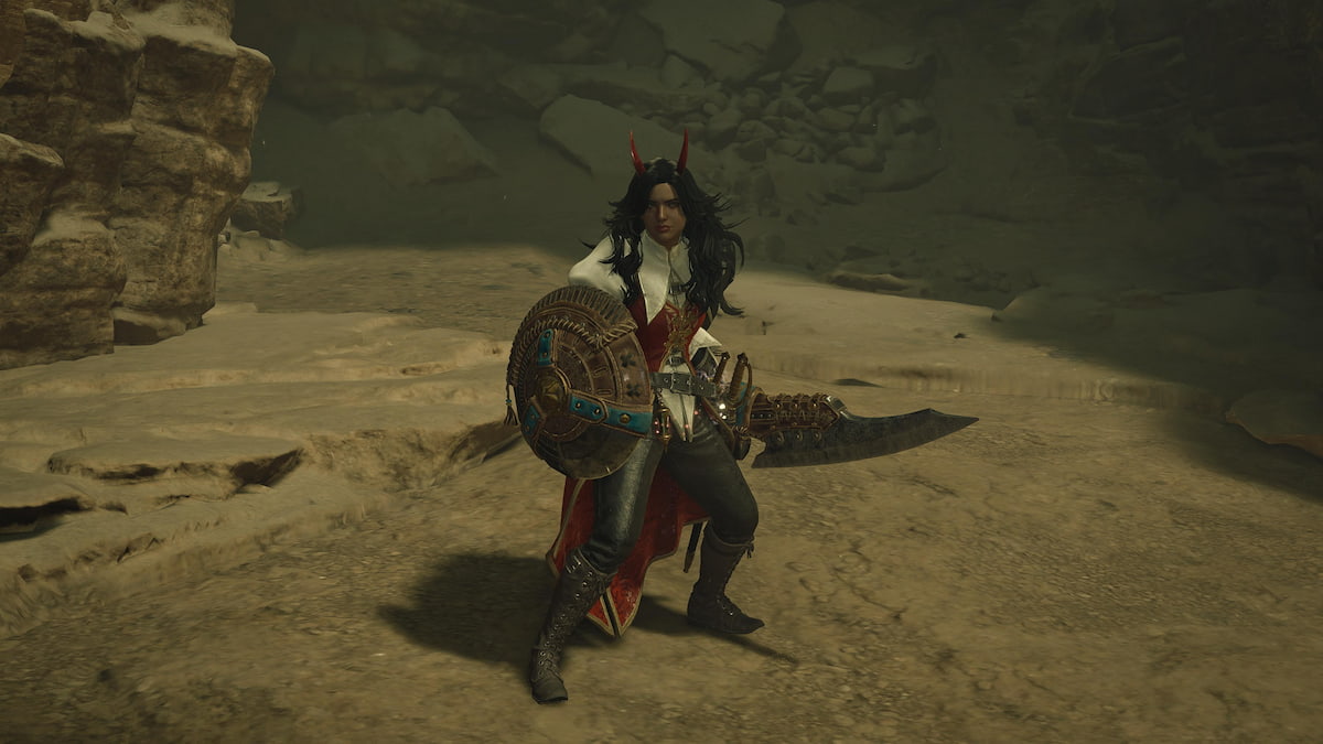 Hunter wielding the Sword and Shield