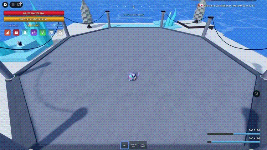 Showcase of D4C Valentine's X move in Verse Piece Roblox experience