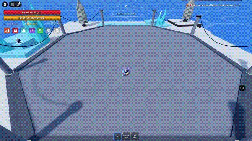 Showcase of D4C Valentine's Z move in Verse Piece Roblox experience