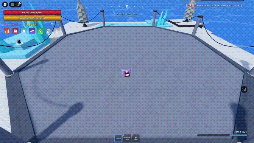 Showcase of Okarun's M1 combo in Verse Piece Roblox experience