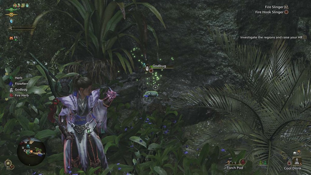 A Godbug in Monster Hunter Wilds