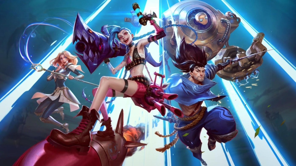 A poster for League of Legends featuring Jinx