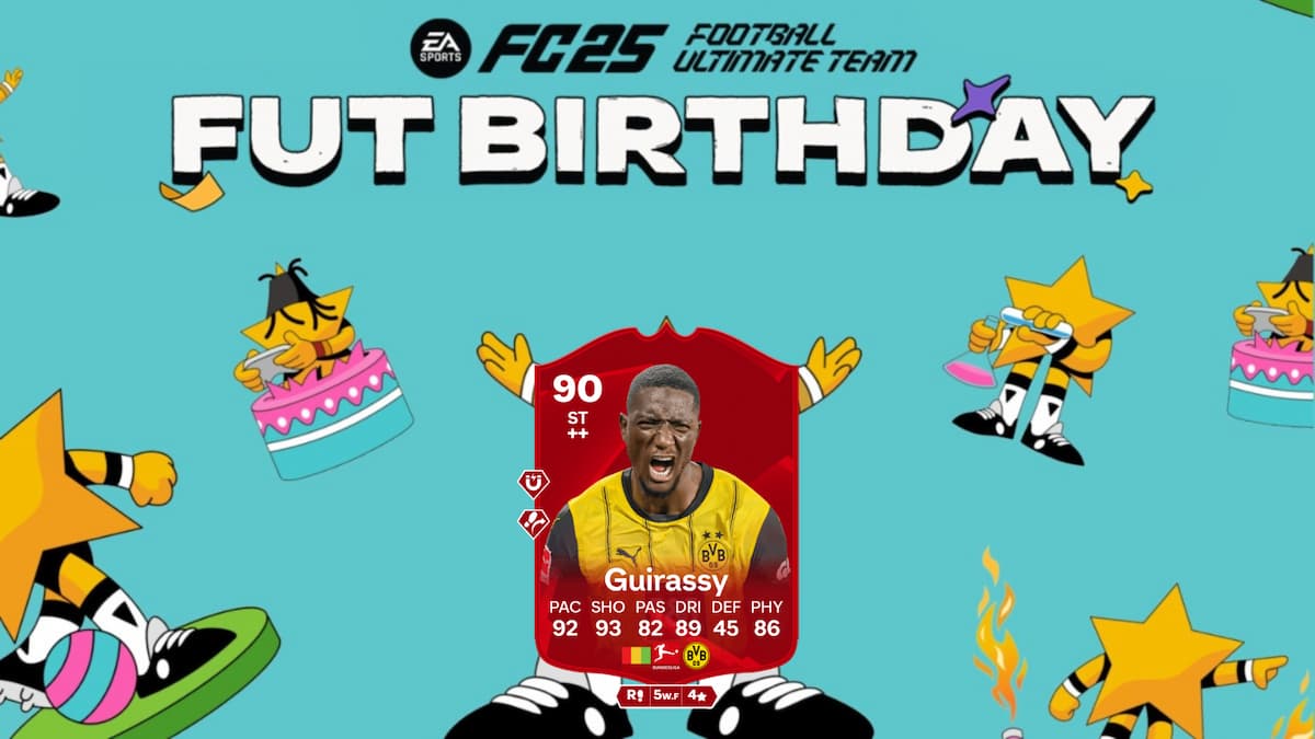 Image of Serhou Guirassy Bundesliga POTM card in EA FC 25