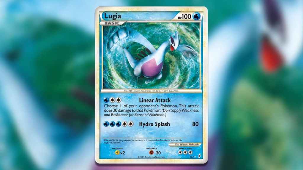 Holofoil Lugia (Shiny) Call of Legends Card