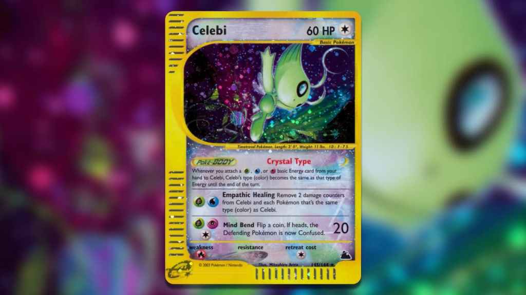 Screenshot of Skyridge Celebi Pokemon TCG