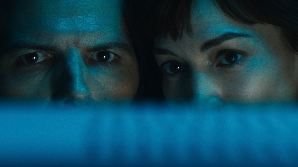 Severance Season 2 Finale Mark and Helly look at a computer screen