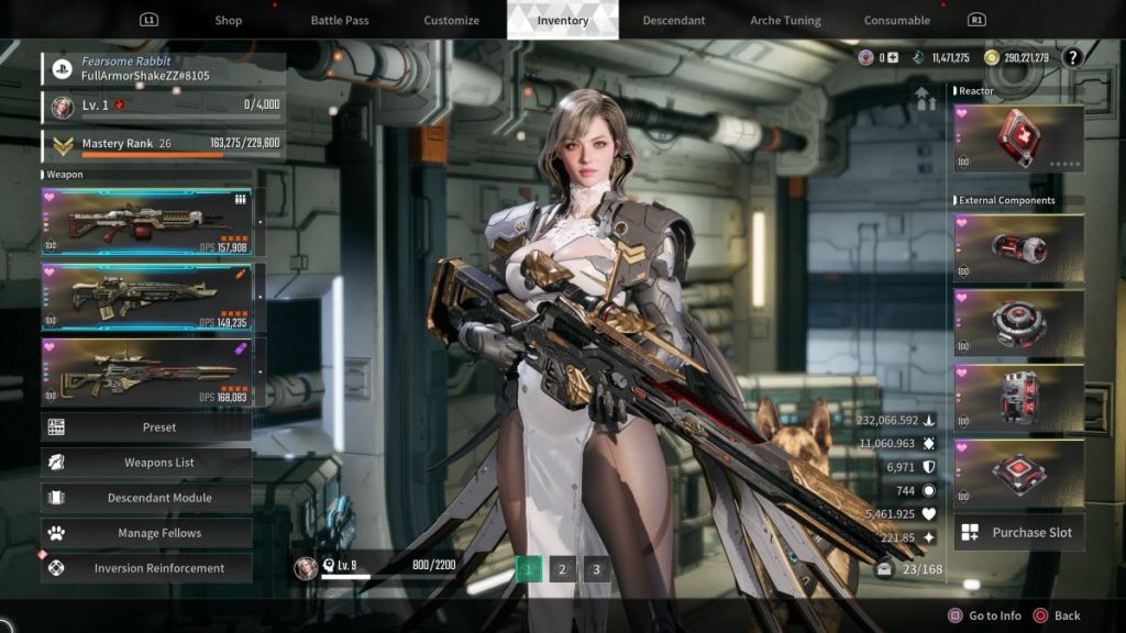 The First Descendant Serena build stats