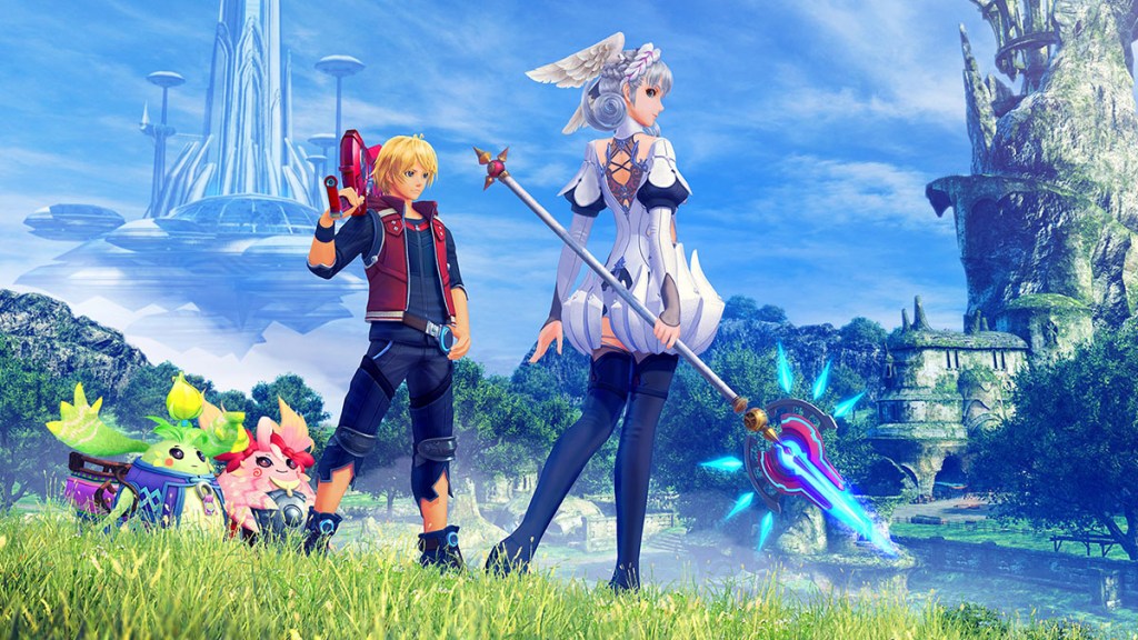 Shulk and Fiora, as they appear in Xenoblade Chronicles Definitive Edition