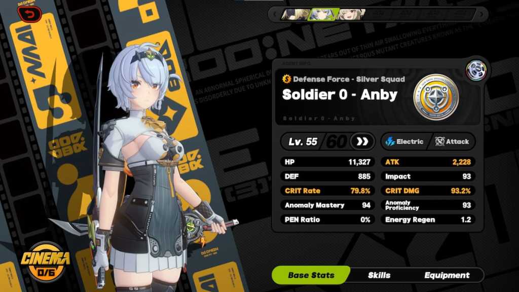 Silver Soldier Anby in Zenless Zeon Zero