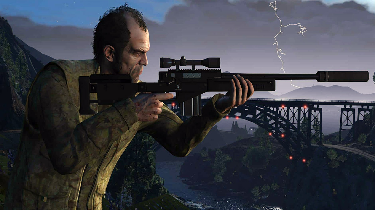 All Signal Jammer locations in GTA V Online - character using a sniper rifle