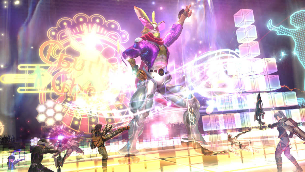 Dancing Green, the first boss from the Cruiserweight tier of Arcadion Raids in Final Fantasy XIV