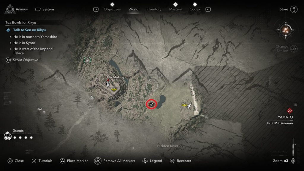 Assassin's Creed Shadows screenshot of the Kuji-kiri location: Soni Highlands.