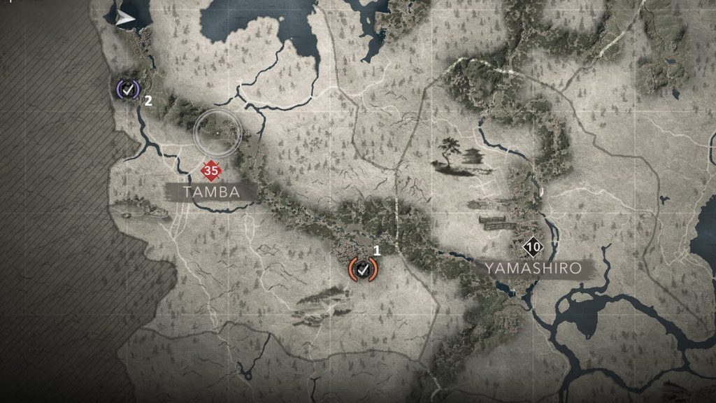 Assassin's Creed Shadows screenshot of the Kuji-kiri location: Tamba.