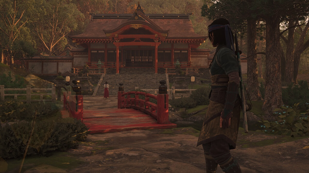 Assassin's Creed Shadows screenshot of the Nishinomiya Shrine.